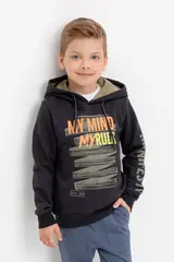 джемпер  для мальчика  К 300634/темный графит