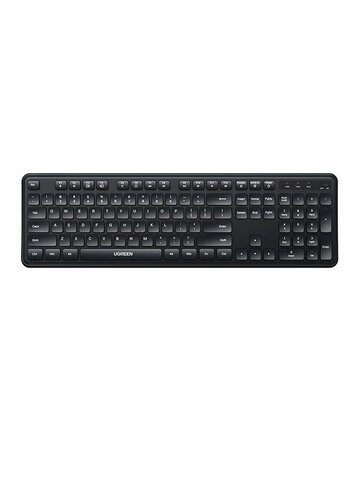 Беспроводная клавиатура  UGREEN K331 (55654) Wireless Keyboard 2.4GHz RU, черный