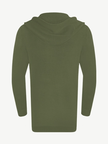 Кардиган с капюшоном из экохлопка