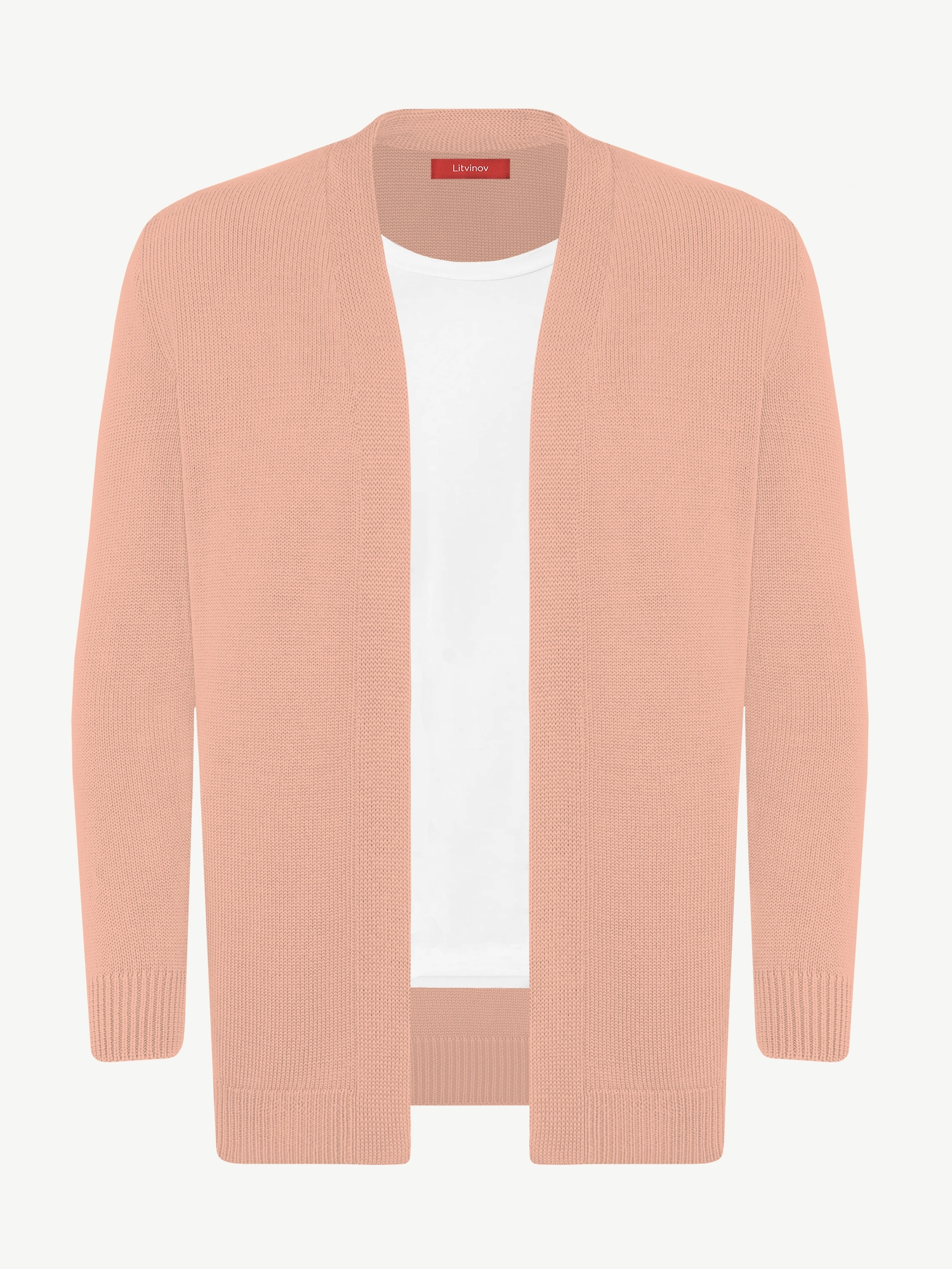 Кардиган с планкой из экохлопка