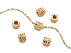 Бусина "Рифлёная гайка" 5мм (1 штука)