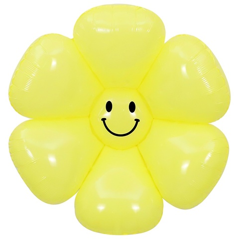 К Фигура, Цветок, Ромашка Смайл, Желтый, 43''/109 см, 1 шт.