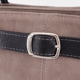 Сумка Саломея 216 македония тауп + черный