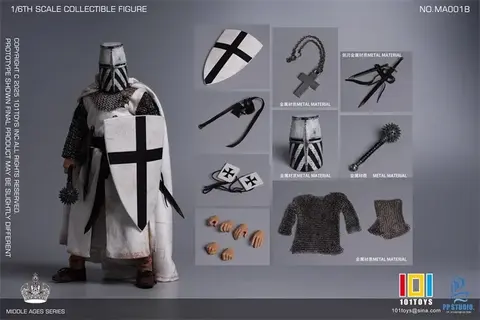 Фигурка Рыцарь Тевтонского Ордена Серия «Средневековье» 1/6