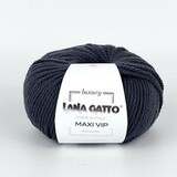 Пряжа Lana Gatto Maxi VIP 14351 темный графит