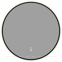 Aquanet 367664 Зеркало Контур D 600 LED ТХ, антипар, цв. черный (367664) фото