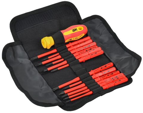 ARMATOOL Отвертка диэлектрическая с жалами SLIM 13шт IEK