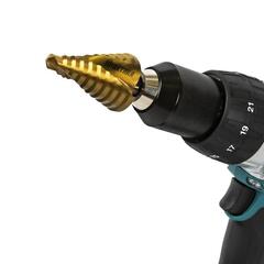 Сверло по металлу ступенчатое спиральное ПРАКТИКА 9-36мм, шаг 3мм, 3-х гран.хвост.10мм, ЭКСПЕРТ (793-787)