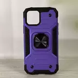 Противоударный чехол Strong Armour Case с кольцом для iPhone 14 Pro Max (Фиолетовый)