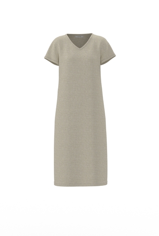 Нона. Платье женское прямое с карманами, коротким рукавом PL-42-5373