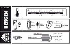 Спальный мешок Trek Planet Bergen 70355