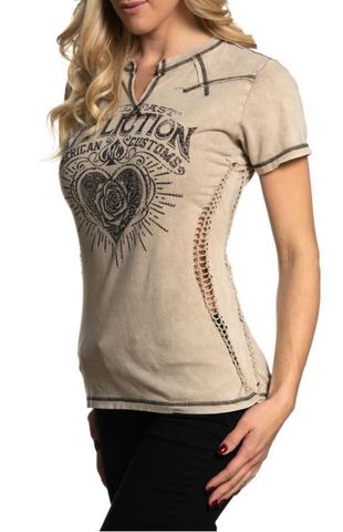 Affliction | Футболка женская AC SUNSET ROAM AW22754 левый бок