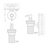 Decor Walther 0530800 Decor Walther Basic WSP Дозатор для мыла, подвесной, цвет: хром