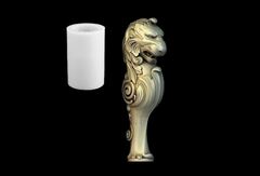 Силиконовый молд № 2084 столб Лев 3 D