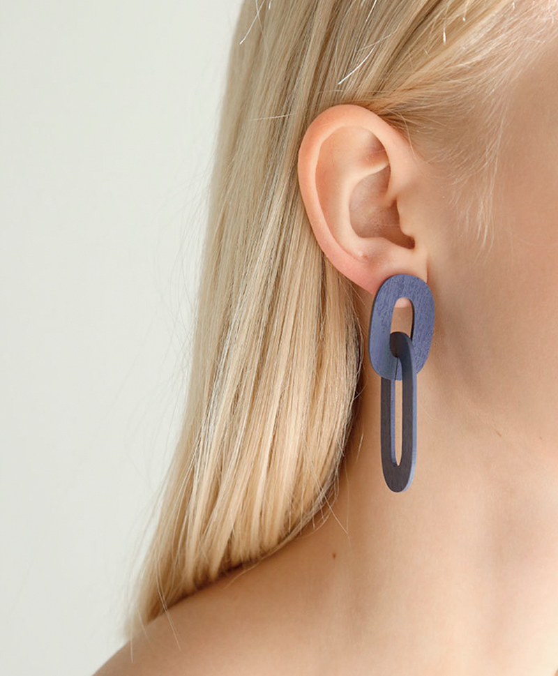 Серьги Alva Earrings in Blueberry