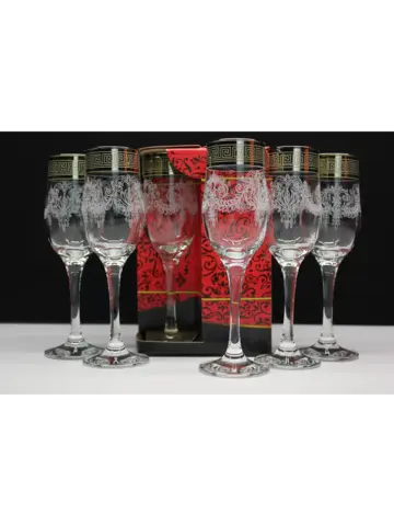 Бокалы для шампанского 6 штук Барокко