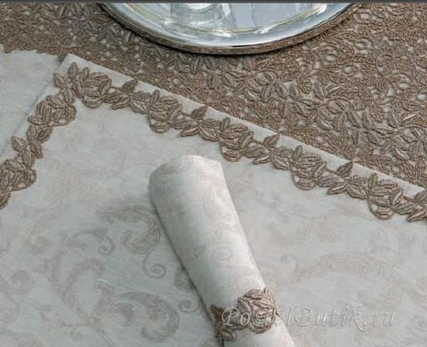 Салфетки 12шт 45х45 Weissfee Callista золотые