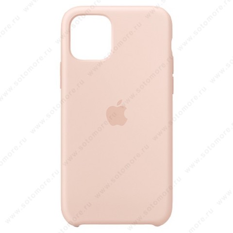 Накладка Silicone Case для Apple iPhone 11 пудровый 8