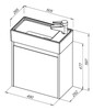 Aquanet 298854 Тумба Nova Lite 50 1 дв. цв. дуб рошелье (298854)