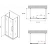 Abber Schwarzer Diamant AG30130H-S60-S60 Душевой уголок, 130x60x195