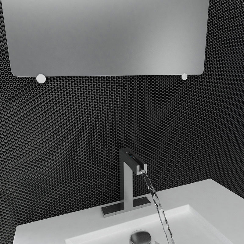 WY-09 Круглая мозаичная плитка мозаика для стен ванной комнаты черная