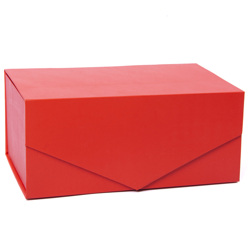 Коробка складная одиночная Прямоугольник, на магнитах, Красный, 15*23*10 см, 1 шт.