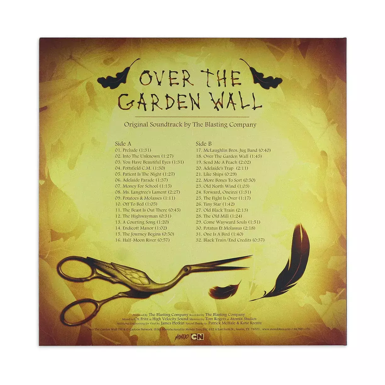 Виниловая пластинка. Over the Garden Wall. Original Soundtrack