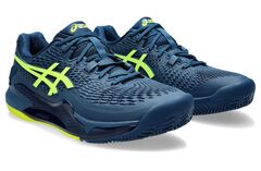 Теннисные кроссовки Asics Gel-Resolution 9 Clay - mako blue/safety yellow