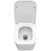 BelBagno BB5171CH-TOR/SC DUE-TOR Унитаз подвесной, безободковый, с системой смыва "Торнадо", с сиденьем soft close, BB5171CH-TOR/SC