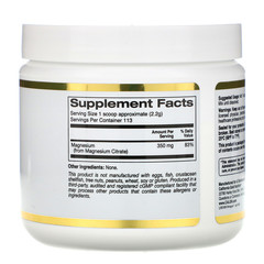 California Gold Nutrition, Магний в растворимом порошке с нейтральным вкусом, 247 г (8,7 унций)