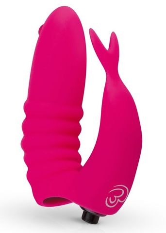 Ярко-розовая вибронасадка на палец Finger Vibrator - Easy toys Mini Vibe Collection ET800PNK