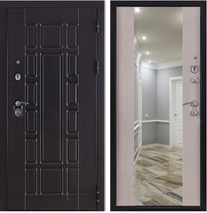 Купить Входная дверь Консул NEW Z ПВХ венге ПВХ дуб светлый c зеркалоv INFINITY