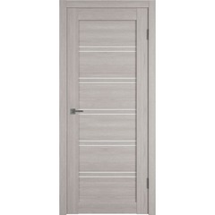 Купить Межкомнатная дверь экошпон VFD Atum Pro 28 Stone Oak стекло White Cloud