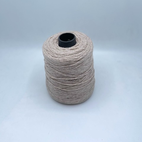 Бобинная пряжа (пр.Италия),200м/100гр. 100%Меринос, цвет-Бежевый меланж(3), арт-28460