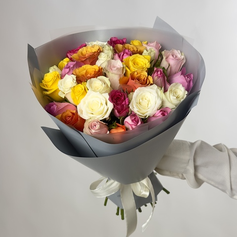 Букет из 35 роз Кения микс
