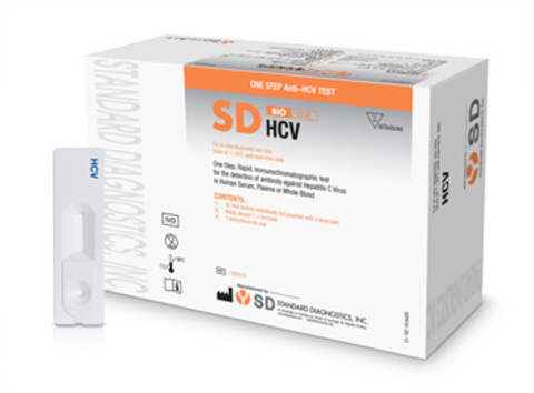 Вирус гепатита С - антитела (Anti-HCV), тест-полоски, 25тестов Standard Diagnostics, Inc., Корея