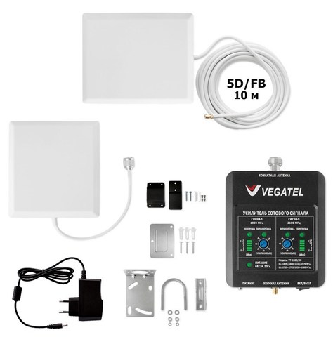 Усилитель сотовой связи VEGATEL VT-1800/3G-kit (LED)