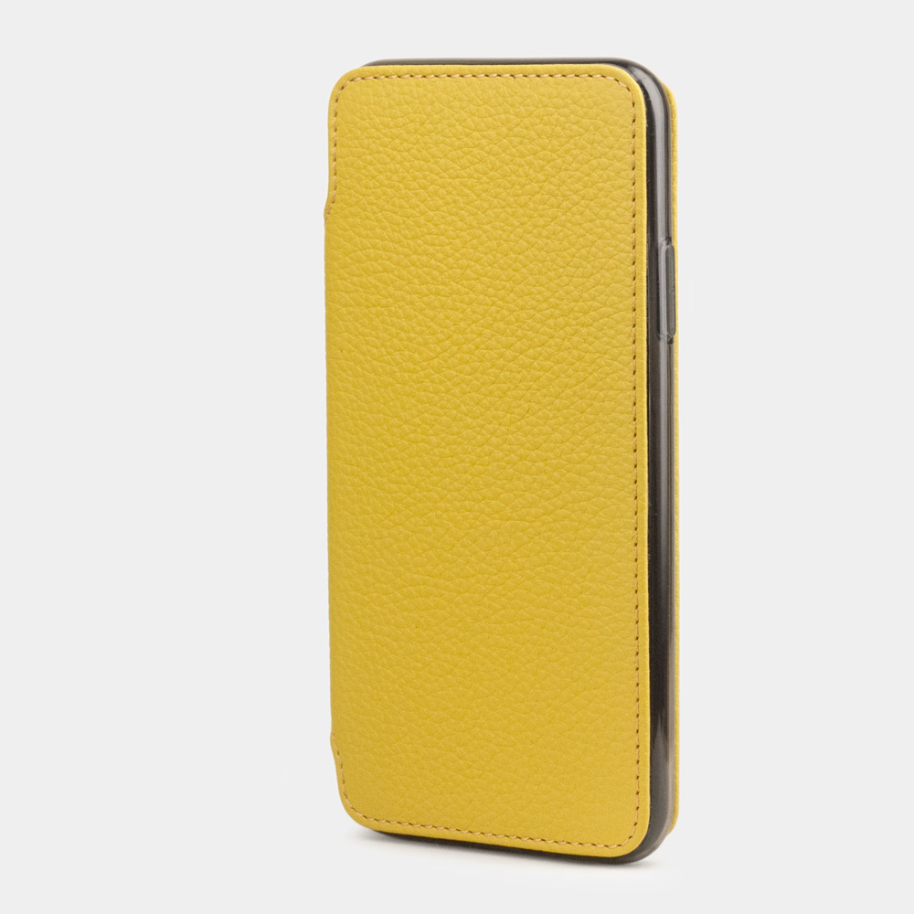 Чехол Benoit для iPhone 11 Pro Max из натуральной кожи теленка, желтый цвета