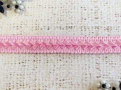 Тесьма декоративная Самоса с атласом, ш. 1,8 см, розовый