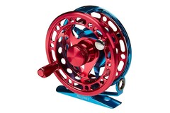 Купить недорого катушку инерционную Higashi H-70 Blue/Red