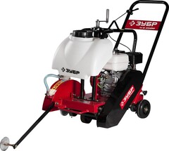 ЗУБР диск 350 мм, 115 мм макс. рез, бензиновый швонарезчик (резчик швов), Профессионал (ЗШБ-350 Х)