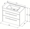 Aquanet 277508 Тумба Августа 80 (Flat) цв.белый глянец (277508)