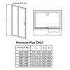 Дверь душевая в нишу раздвижная 101,5х190 см Radaway Premium Plus DWJ 33303-01-01N