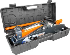 Ombra OHT225C Домкрат подкатной 2.5 т. с фиксатором в кейсе, 140-387 мм 55762