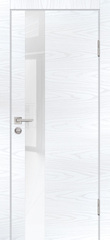 Дверь P-10 / Цвет Дуб скай белый / белоснежный лакобель / Двери PROFILO PORTE