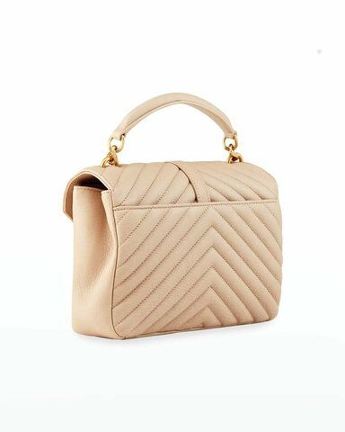 Женская сумка Saint Laurent College Monogram Medium кремовый