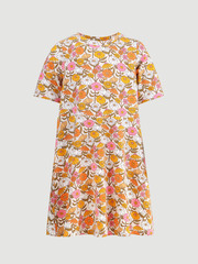 Платье с коротким рукавом Mjölk Happy Flowers
