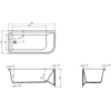 BelBagno BB712-1500-730-L Акриловая ванна BelBagno BB712-1500-730-L