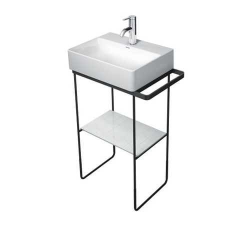 Duravit DuraSquare Металлическая консоль напольная 516х333 мм, для раковины 073245, высота регул.+50мм,п/д левый/правый хром 31091000