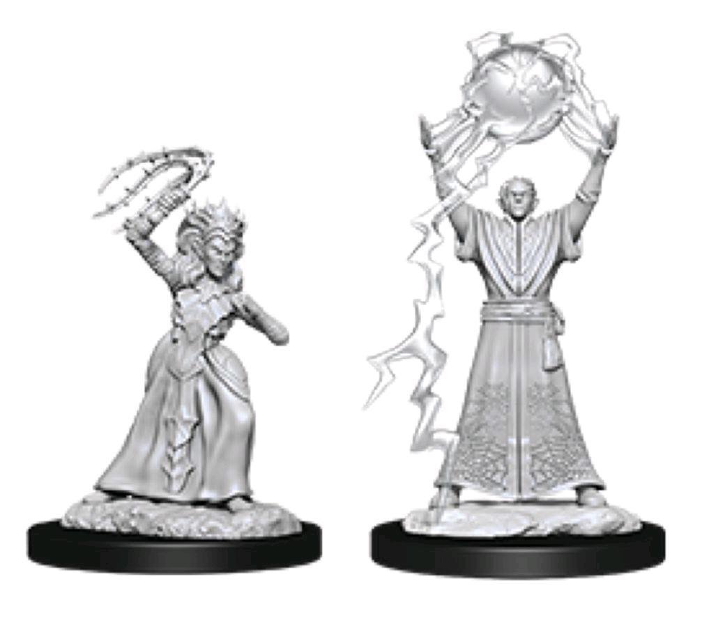 WZK90071--DnD-Unpainted-Drow-Mage-Drow-P